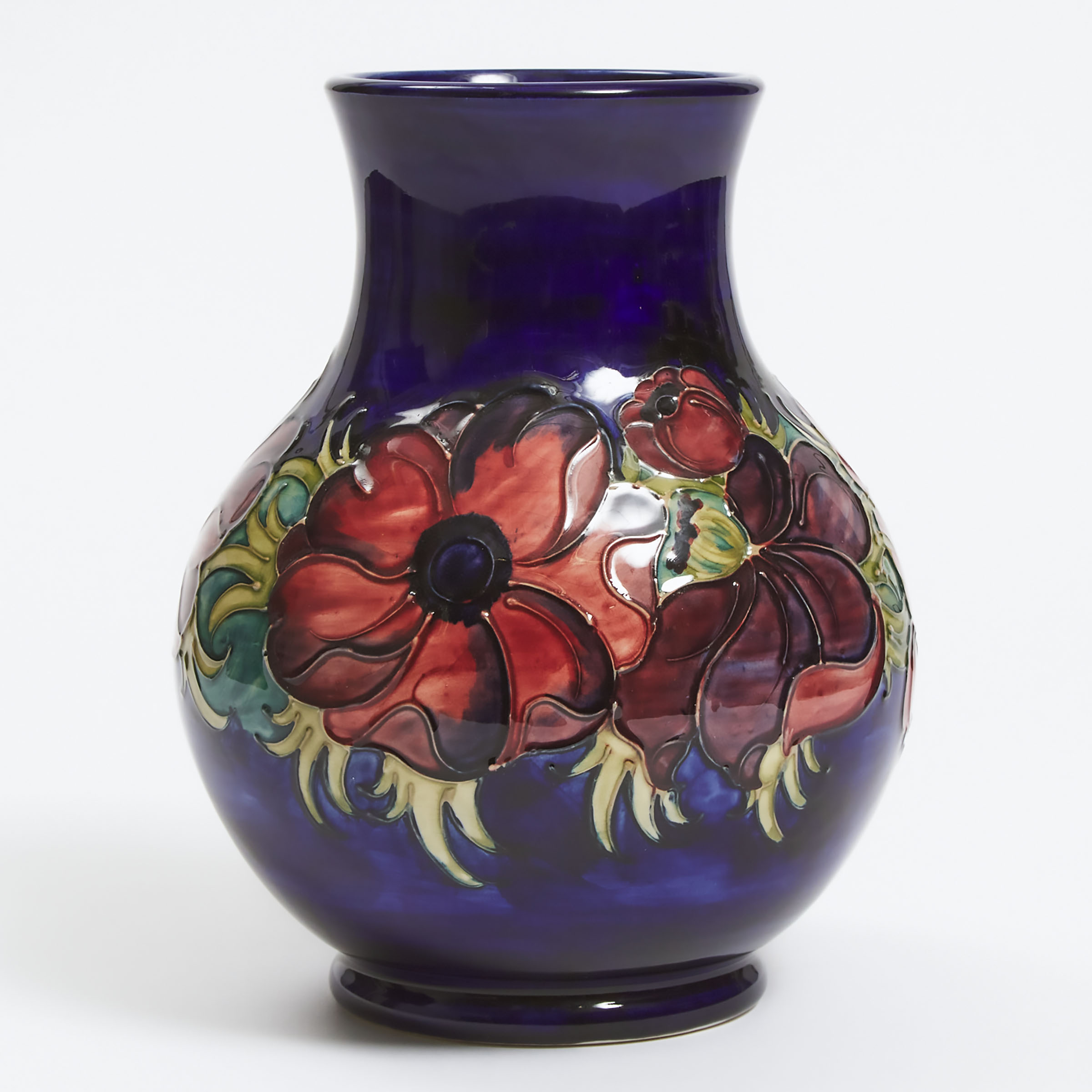 Moorcroft Anemone Vase, 1980  