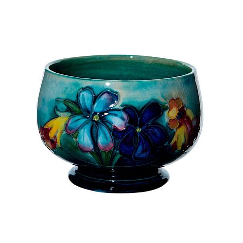 MOORCROFT ART POTTERY SUGAR BOWL,