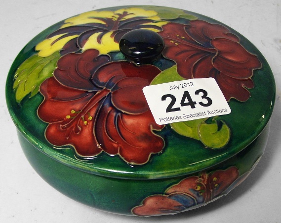 Moorcroft Bowl & Cover decorated in