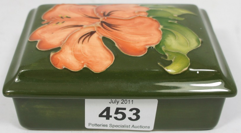 Moorcroft Box and Cover decorated