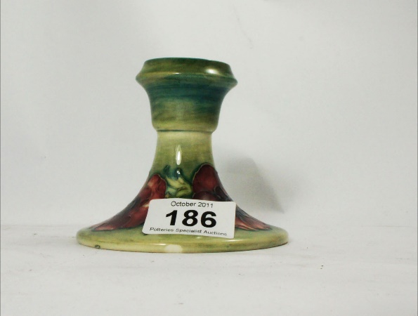 Moorcroft Candlestick decorated