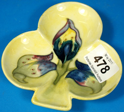 Moorcroft Clover Dish decorated
