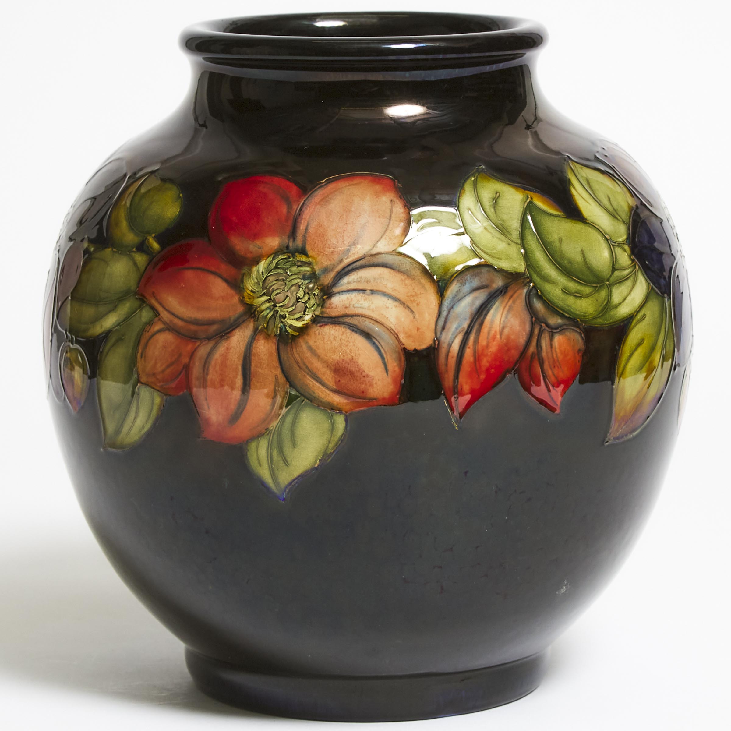 Moorcroft Flambé Clematis Vase,