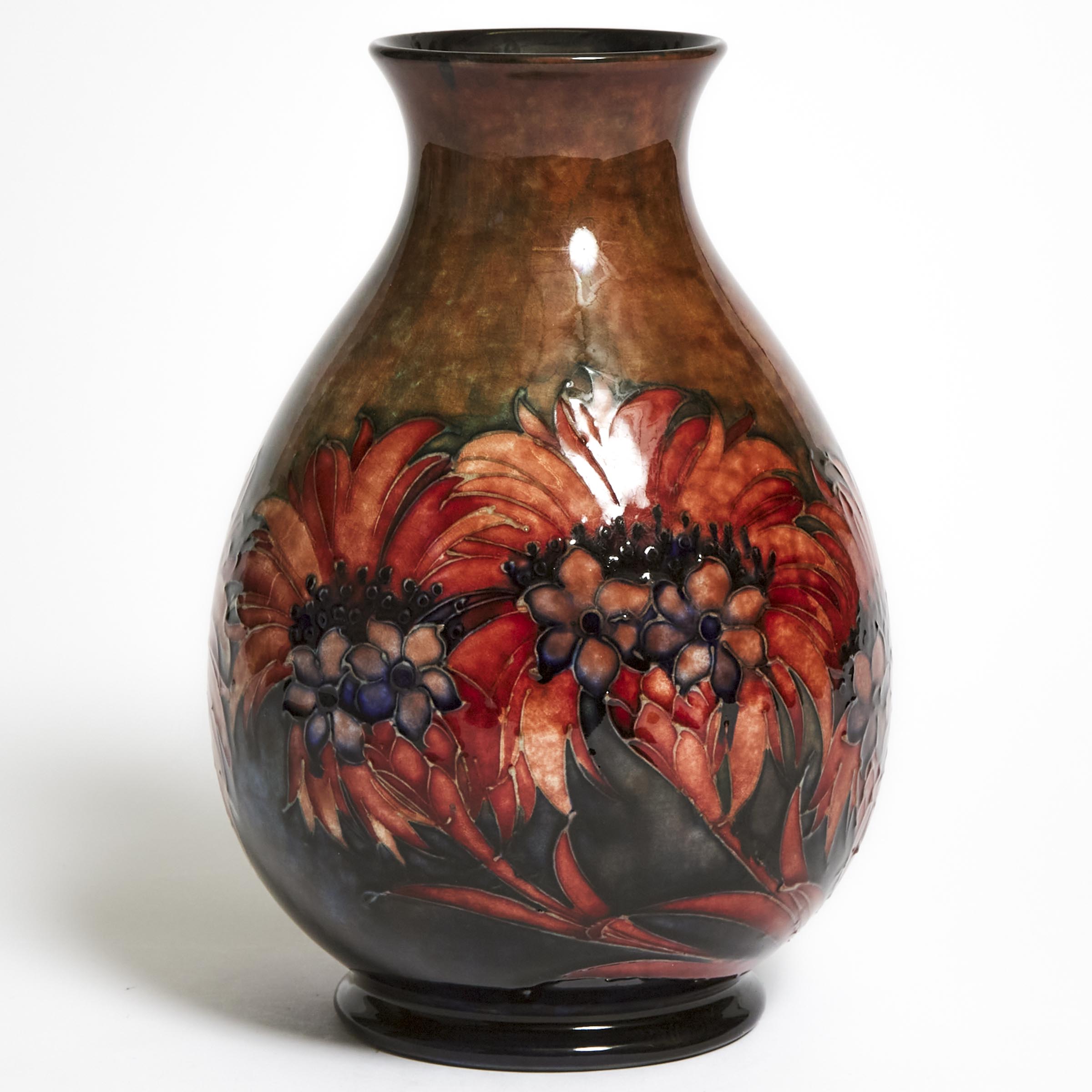 Moorcroft Flambé Cornflower Vase,
