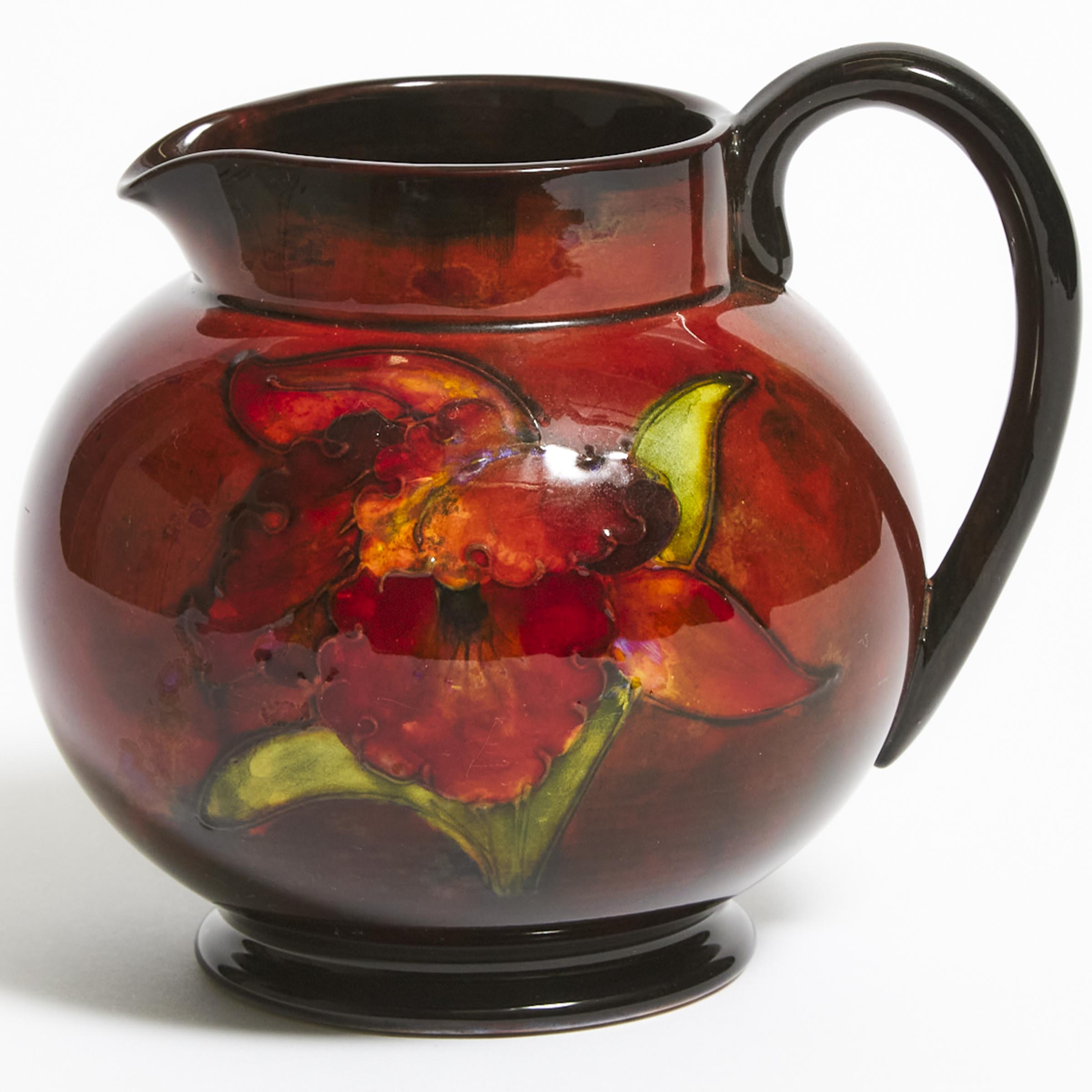 Moorcroft Flambé Orchids Jug,