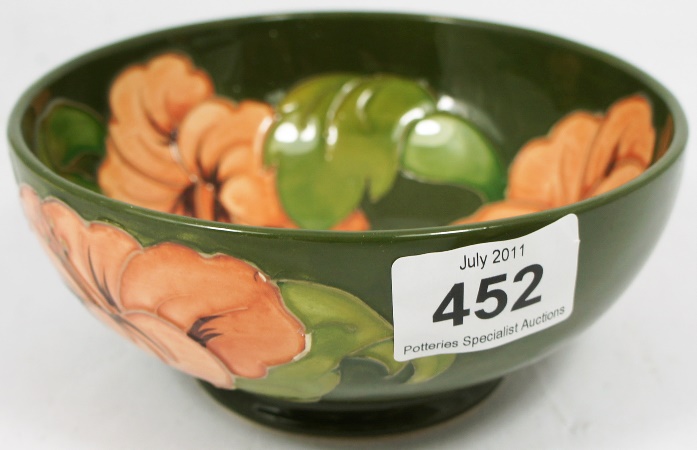 Moorcroft Footed Bowl decorated