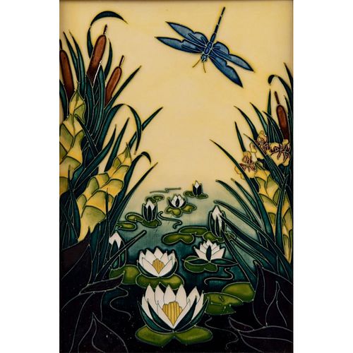 MOORCROFT FRAMED WALL PLAQUE,