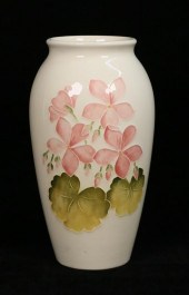 MOORCROFT GERANIUM POTTERY VAS