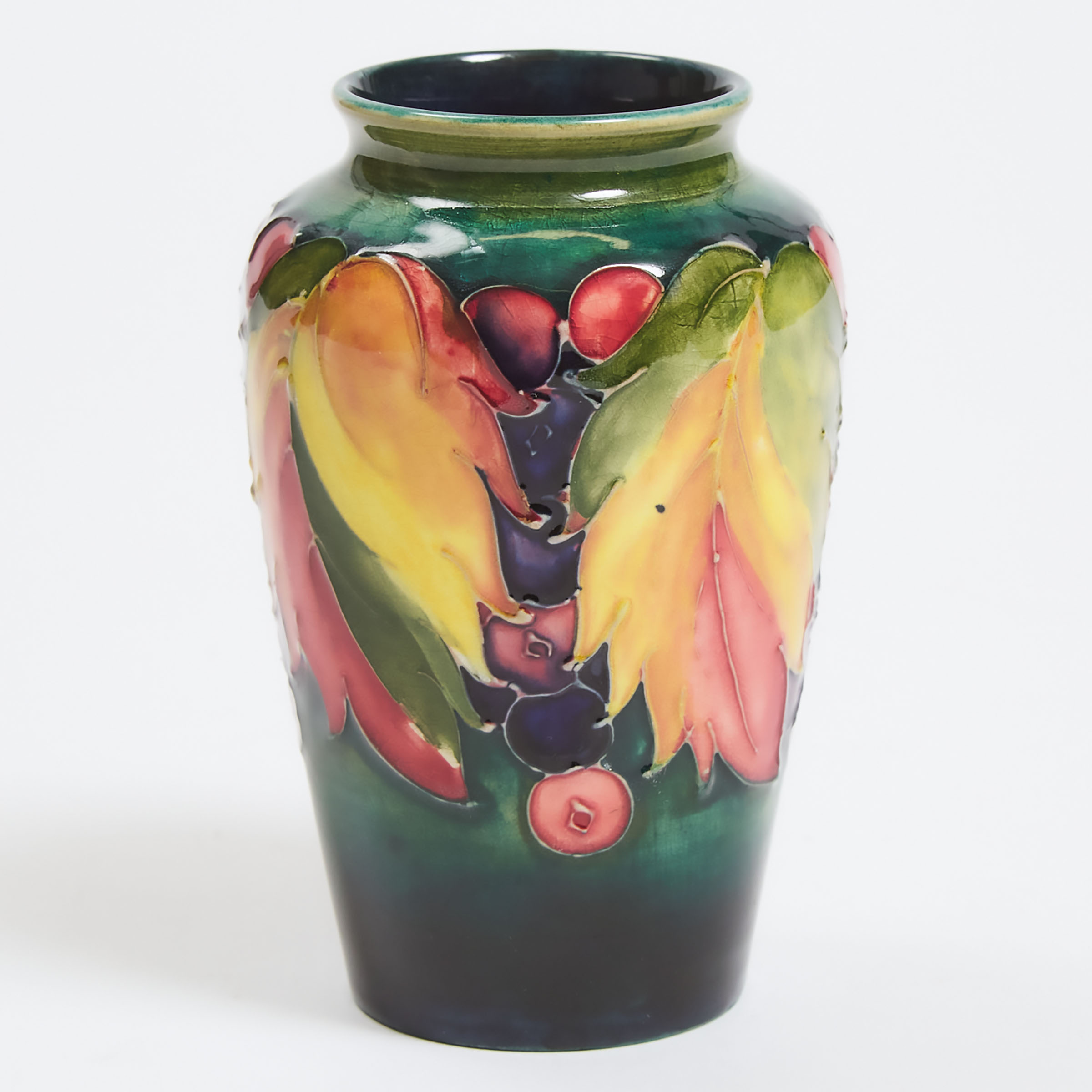 Moorcroft Grape and Leaf Vase,