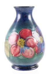 MOORCROFT, HAND DECORATED BUD