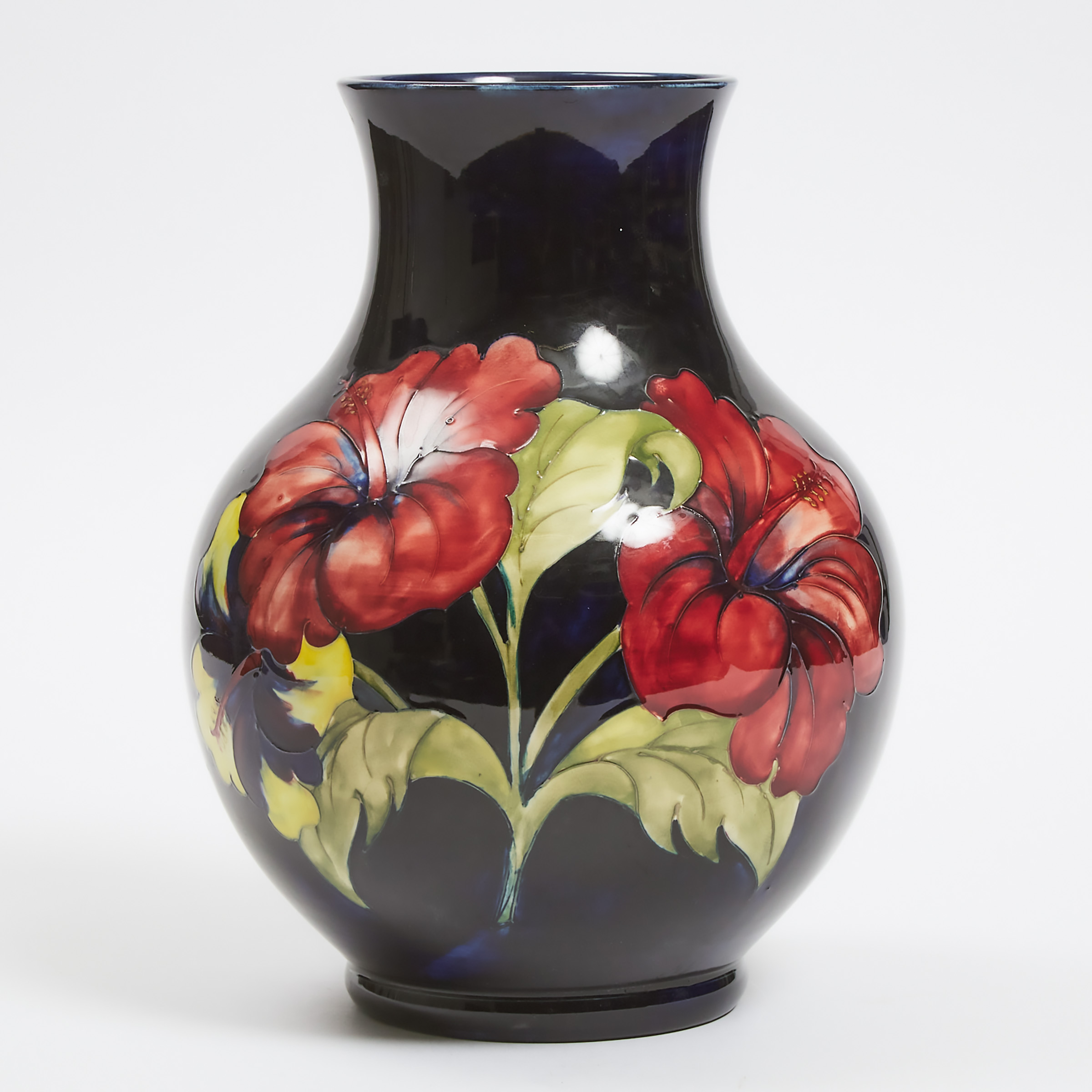 Moorcroft Hibiscus Vase, c.1960  