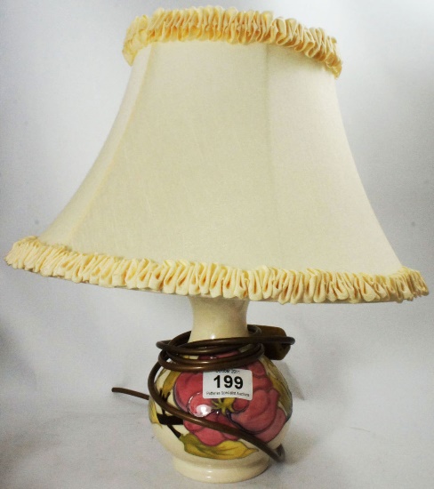 Moorcroft Lamp Base decoated with