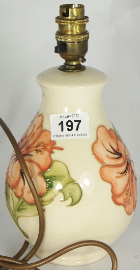 Moorcroft Lamp Base decorated