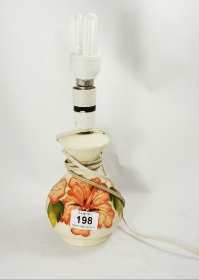 Moorcroft Lamp Base Decorated