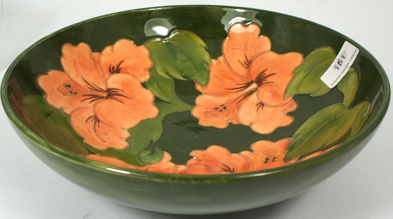 Moorcroft Large Bowl Hibiscus On