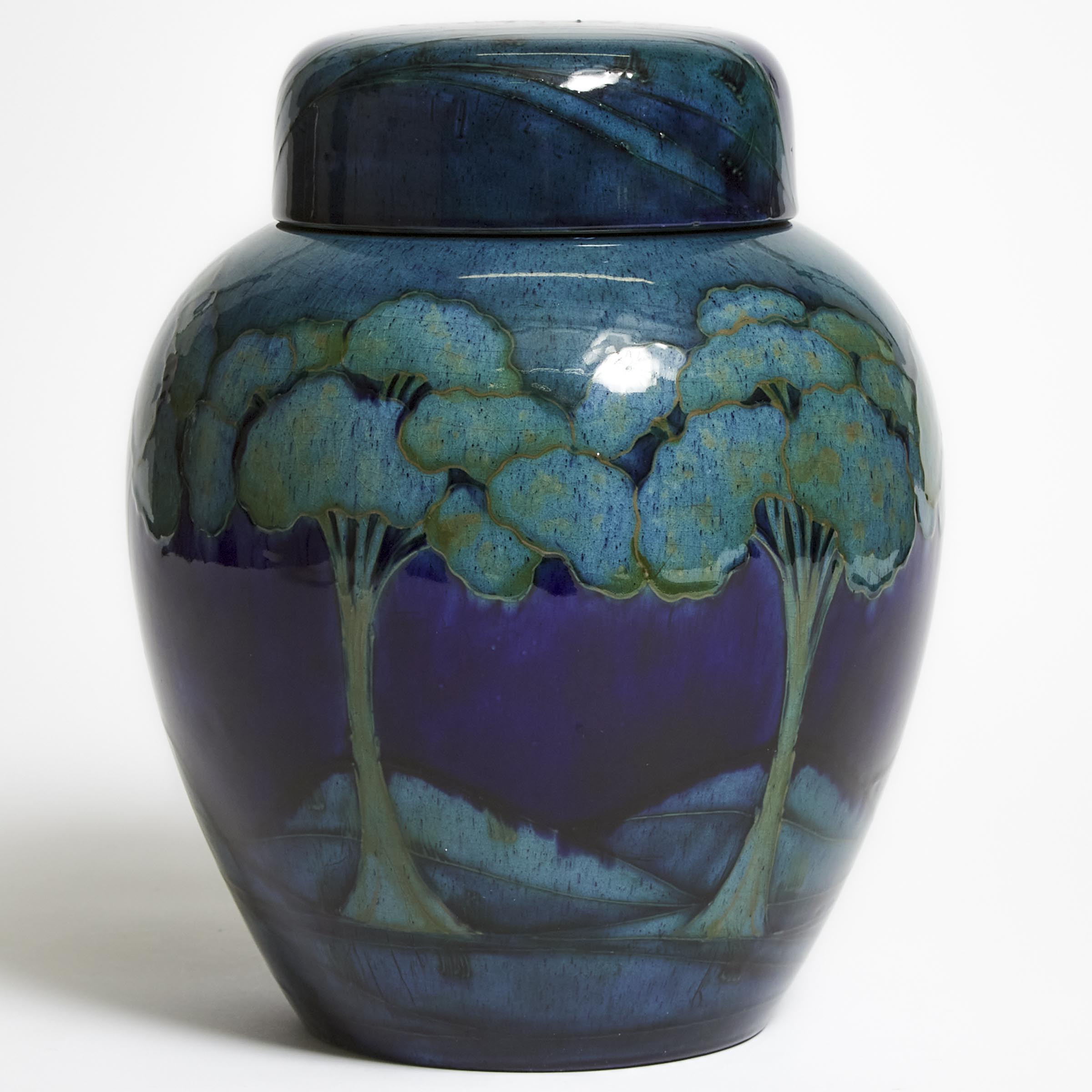 Moorcroft Moonlit Blue Covered