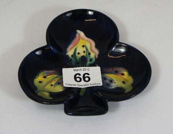 Moorcroft Orchid Clover Shaped
