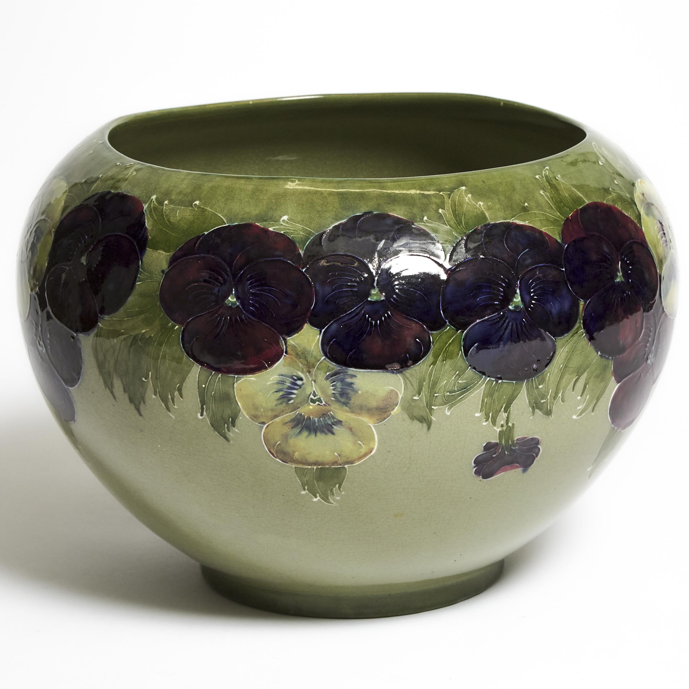Moorcroft Pansy Jardinière,