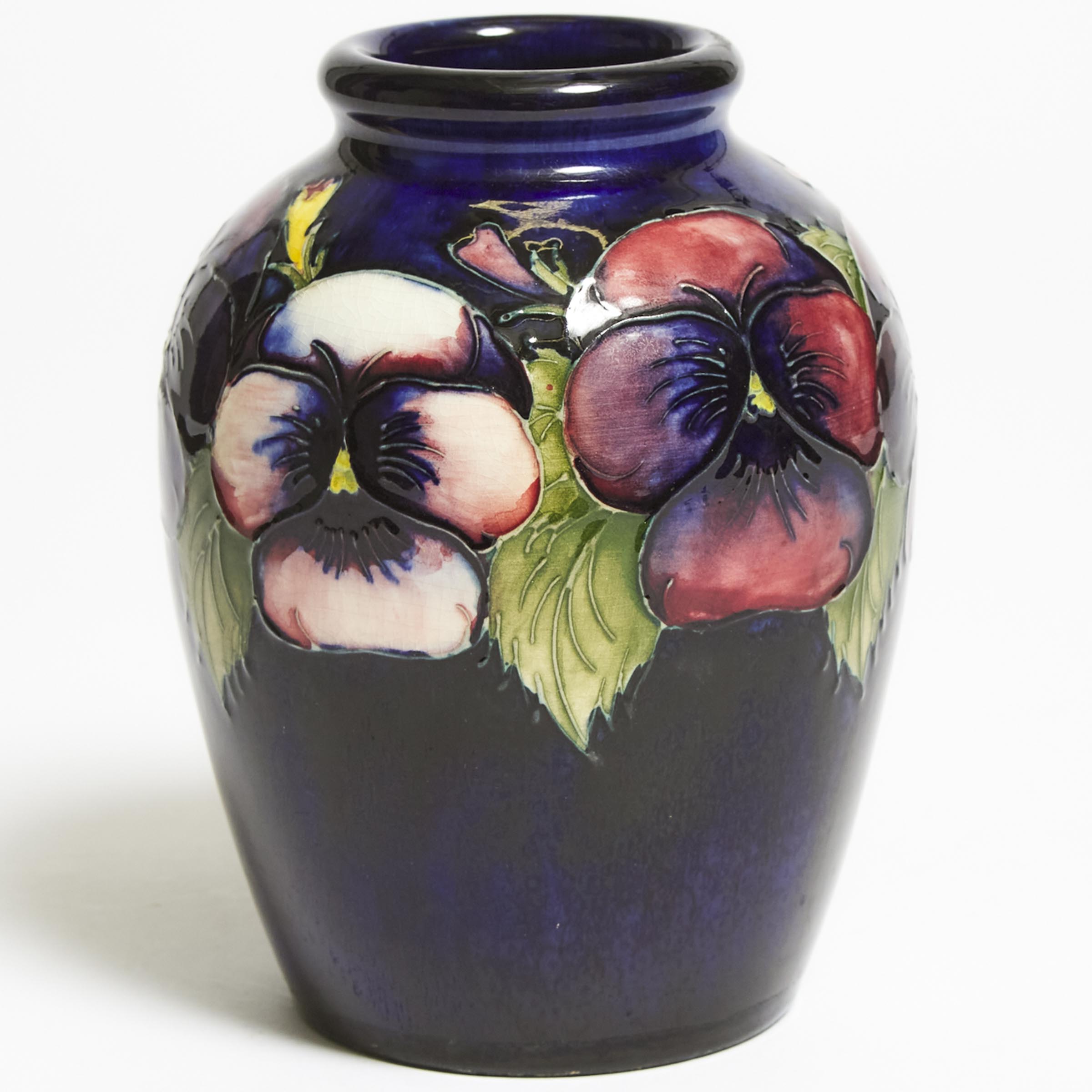 Moorcroft Pansy Vase, 1930s  