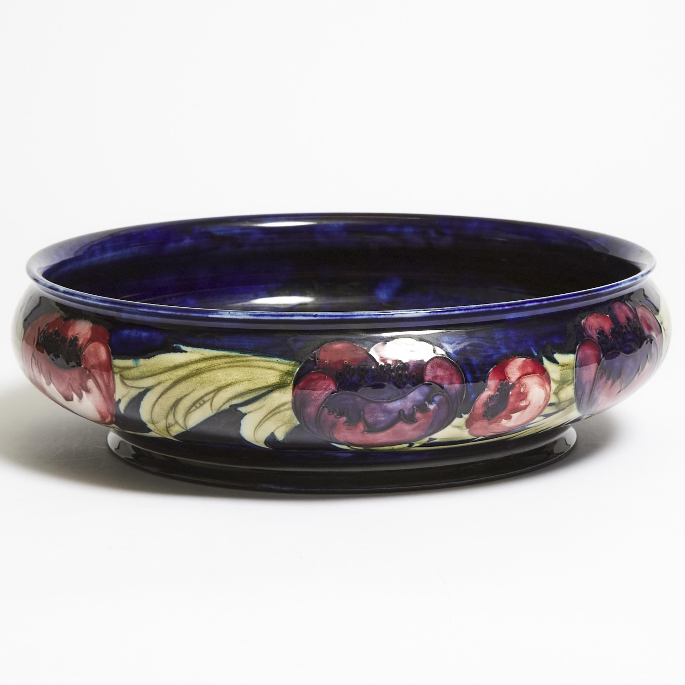 Moorcroft Poppy Shallow Bowl,