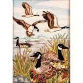 MOORCROFT POTTERY FRAMED WALL