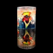MOORCROFT POTTERY LID JAR, IRI