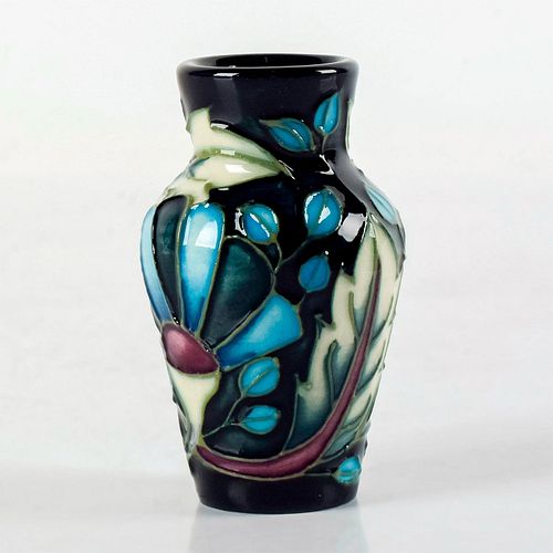 MOORCROFT POTTERY MINIATURE VASE,