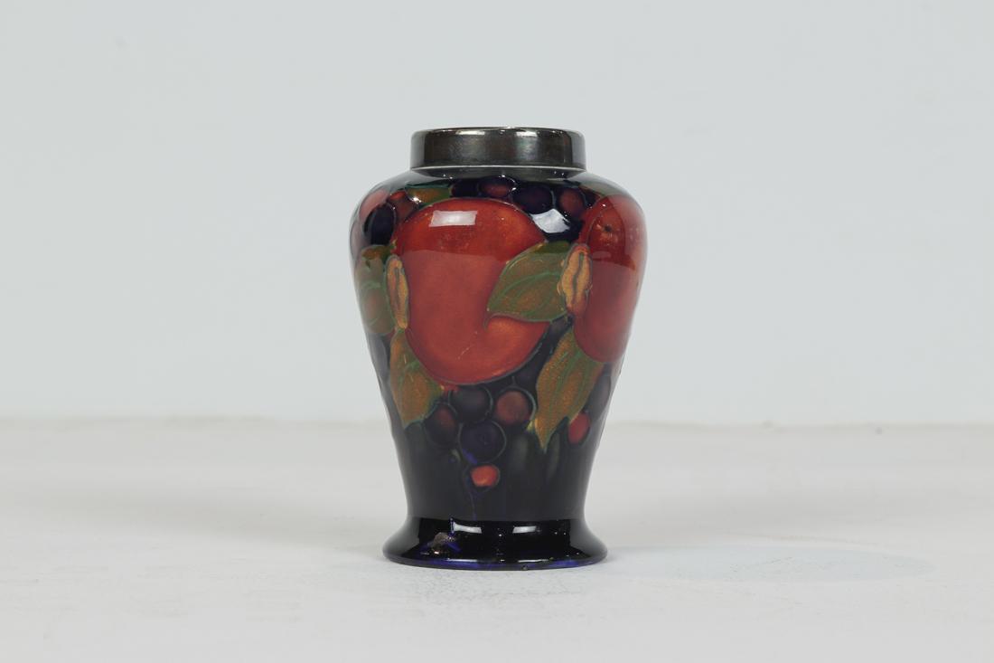 MOORCROFT POTTERY SILVER PLATE