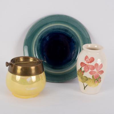 Moorcroft Pottery, three pieces: