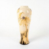 MOORCROFT POTTERY VASE, CONEFL
