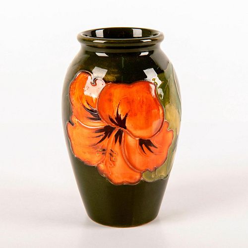 MOORCROFT POTTERY VASE, CORAL