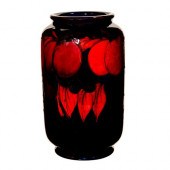 MOORCROFT POTTERY VASE, FLAMBE