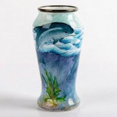 MOORCROFT POTTERY VASE, MANATE
