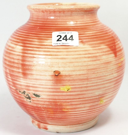 Moorcroft Ribbed Vase Decorated