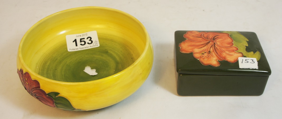 Moorcroft Round Box decorated