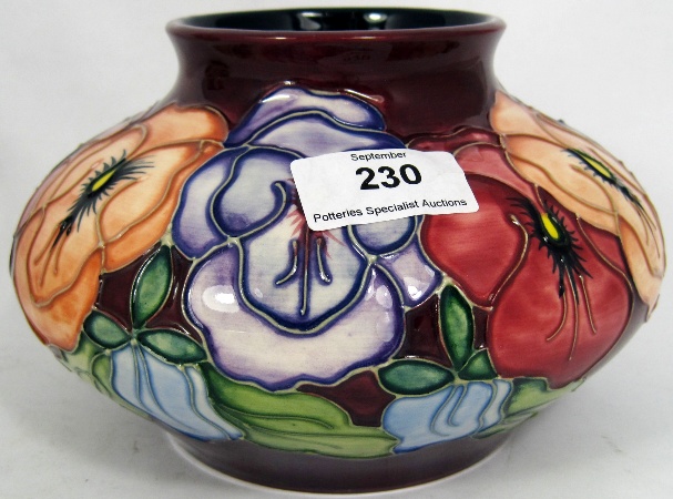 Moorcroft squat Vase decorated in