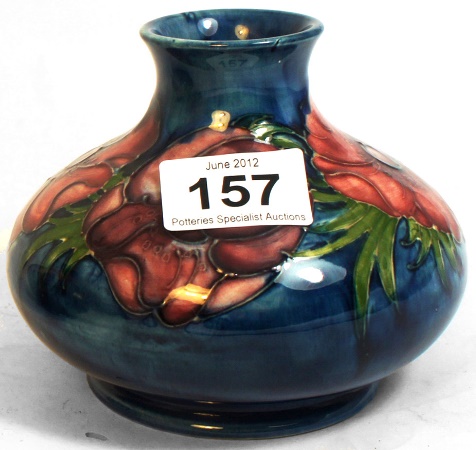 Moorcroft Squat Vase decorated with
