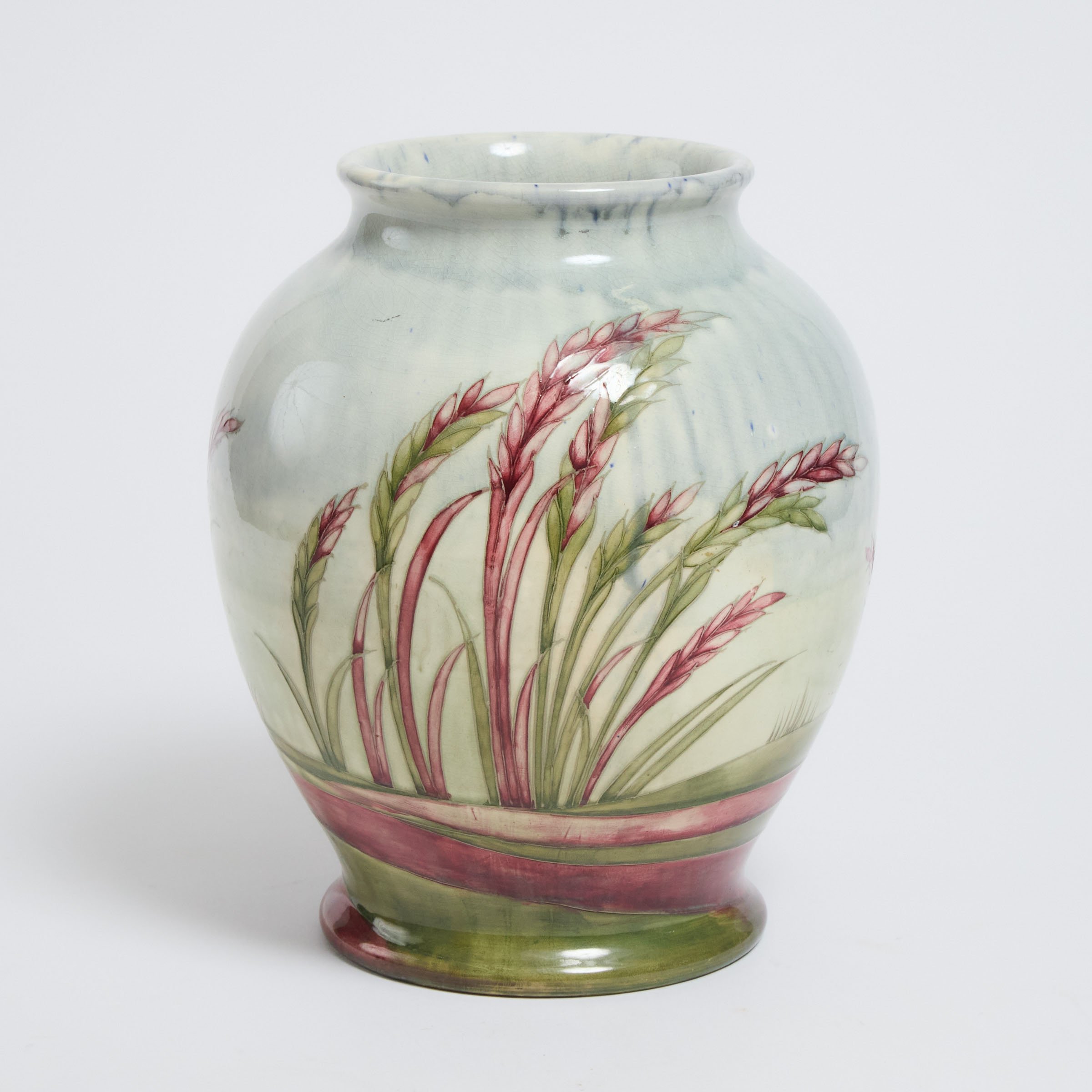 Moorcroft Waving Corn Vase, 1930s