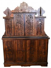MOORISH CARVED FOUR OVER FOUR