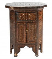 MOORISH CARVED & INLAID WOOD S
