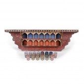 MOORISH PAINTED WEDDING SHELF,