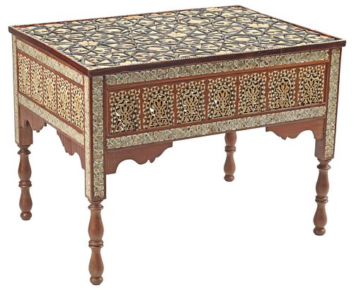 MOORISH STYLE BONE &AMP; MOP-INLAID