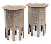 MOORISH-STYLE INLAID TABOURET