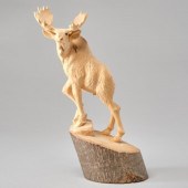 MOOSE CARVING BY HUBERT KLATTA