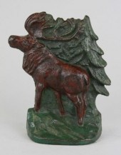 MOOSE IN TREES DOORSTOP Depict