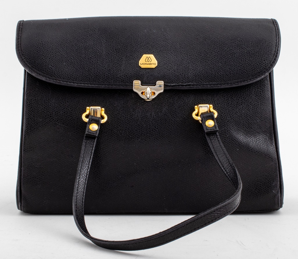 MORABITO PARIS FRENCH BLACK LEATHER