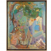 MORDECHAI LEVANON, OIL ON CANV