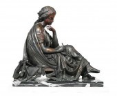 MOREAU, BRONZE SCULPTURE OF A