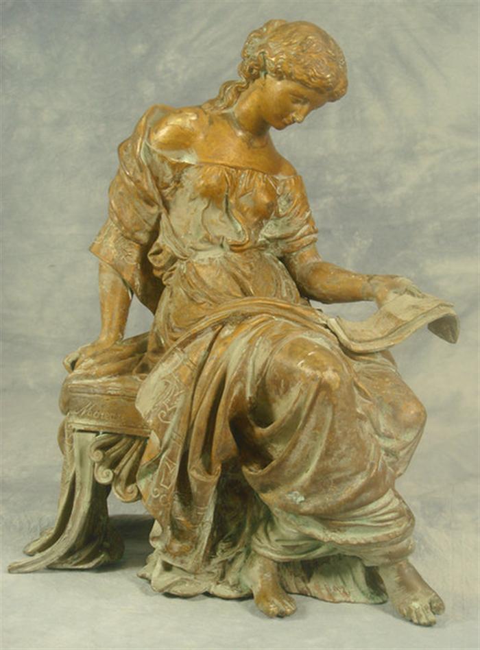 Moreau, bronze sculpture of a