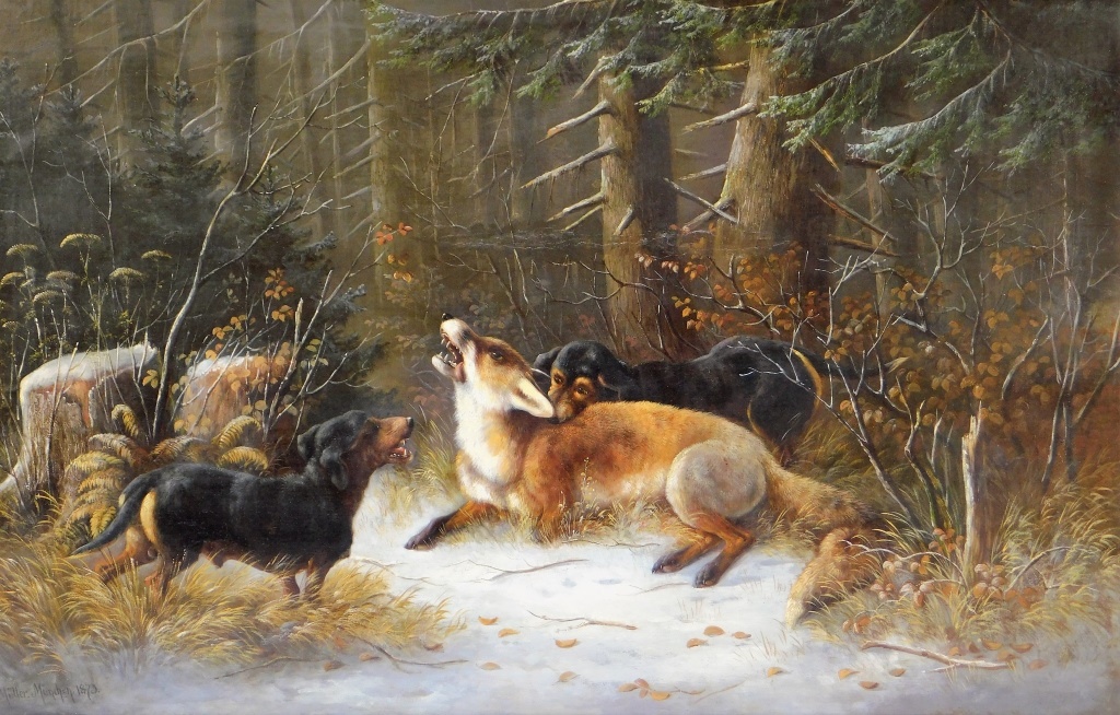 MORITZ MULLER O/C DACHSHUND DOG FOX